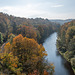 Blick vom Harrasfelsen in's Zschopautal bei Lichtenwalde