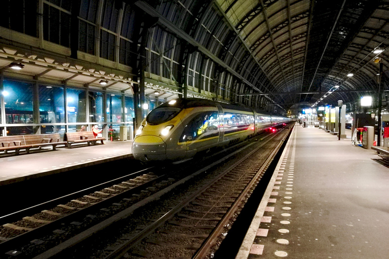 Eurostar at Amsterdam Central Station