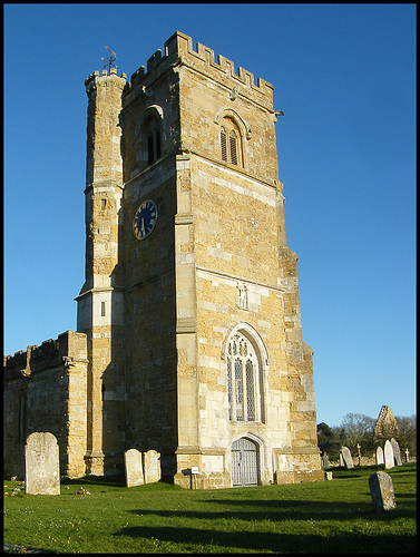 St Nicholas in a blue sky