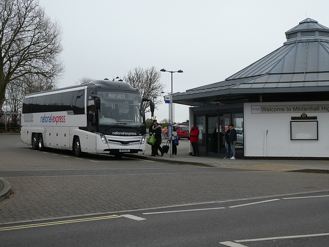 National Express 325 (BF21 CZL) at Mildenhall - 19 Feb 2022 (P1100784)