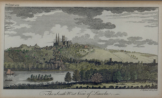 Lincoln from the south-west, mid-eighteenth century