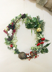 Atelier couronne de Noël 2022