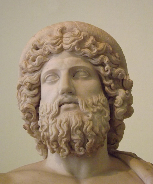 Detail of a Statue of Asclepius in the Naples Archaeological Museum, July 2012