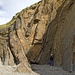Syncline at Wrangle Point, Crooklets, near Bude.