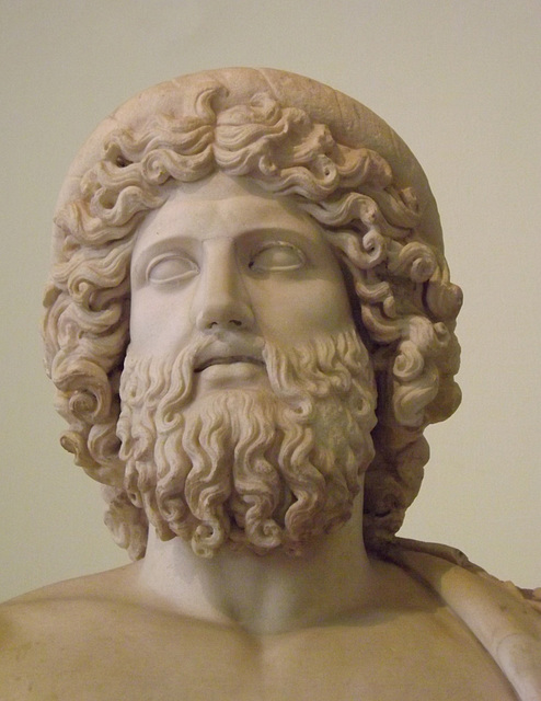 Detail of a Statue of Asclepius in the Naples Archaeological Museum, July 2012