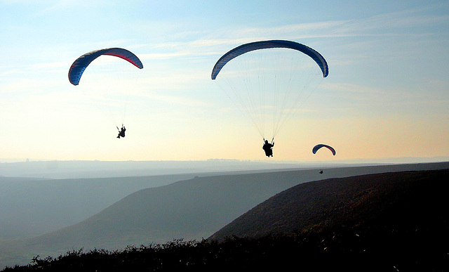 Wings over the Hole of Horcum, North York Moors, North Yorkshire