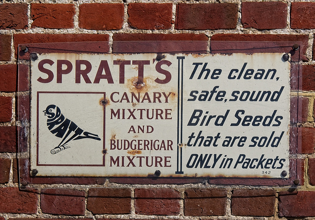 Vintage Sign 2 - Spratt's Canary Mixture