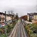 Die Rheinische Bahnstrecke von der Fußgängerbrücke aus (Dortmund-Innenstadt-West) / 3.12.2022