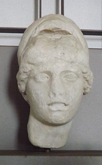 Head of Athena with a Corinthian Helmet in the Museo Campi Flegrei, June 2013