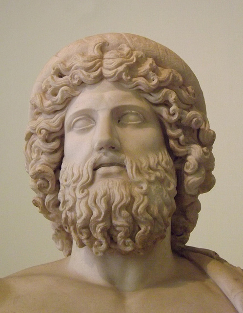 Detail of a Statue of Asclepius in the Naples Archaeological Museum, July 2012