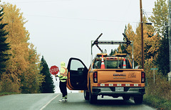 Paving on Pinnacles Road.
