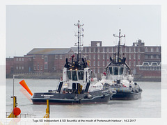 Tugs Independent & Bountiful Portsmouth 14 2 2017