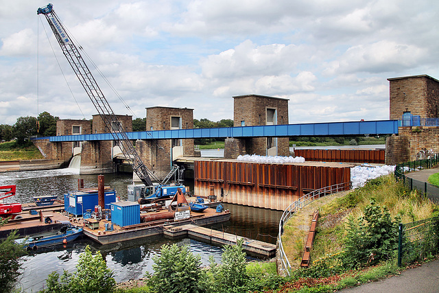 Ruhr-Stauwehr (Duisburg-Kaßlerfeld) / 22.07.2023