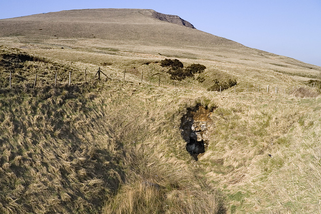 Sink Hole at the base of Mam Tor, Derbyshire