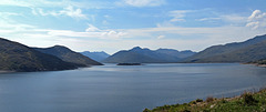 Mountains of Knoydart to the west of Loch Quoich, Scotland