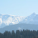 Romania, The Fagaras Range, Mount Moldoveanu (2544 m) at the Left and Mount Negoiu (2535 m) at the Right