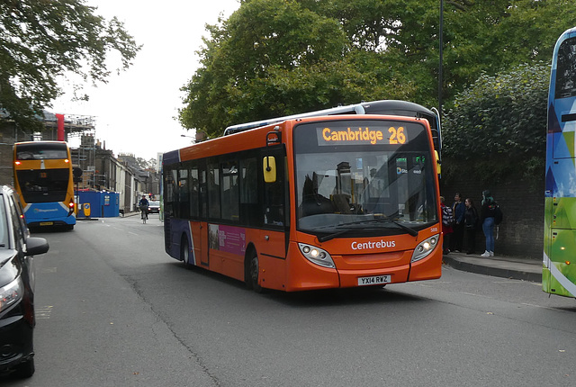Centrebus South 588 (RX14 RWX) in Cambridge - 18 Oct 2023 (P1160821)