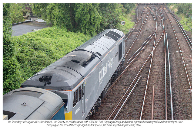 DC Rail Freight 60 055 Cappagh Capital charity tour 3 8 2024