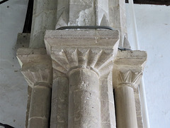 rampton church, cambs   (20) c12 chancel arch capitals