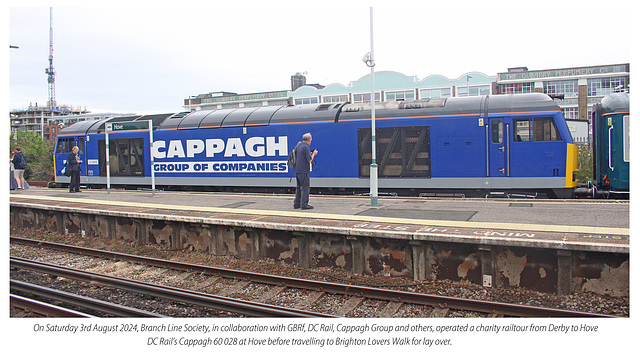 DC Rail 60 028 Cappagh at Hove 3 8 2024