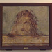 Tragic Mask on Cornice, Wall Painting from Pompeii in the Naples Archaeological Museum, July 2012