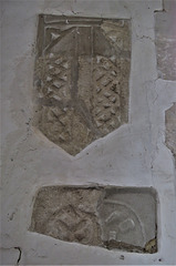 rampton church, cambs   (21) c11 saxon interlace on tomb slab