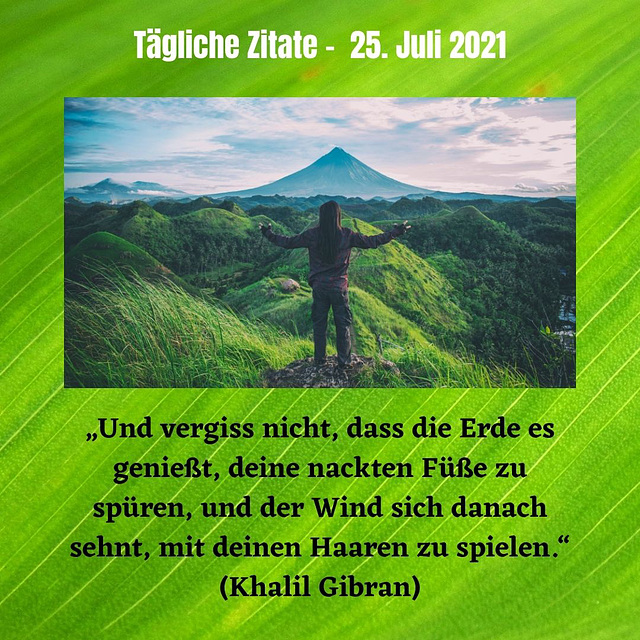 Tägliche Zitate - 25. Juli 2021