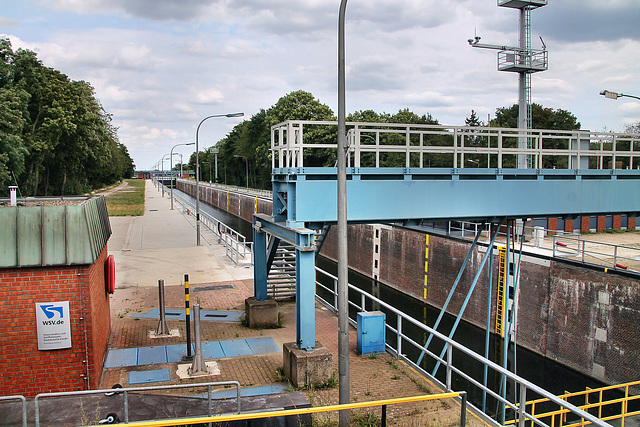 Schleusenkammer der Ruhrschleuse (Duisburg-Ruhrort) / 22.07.2023