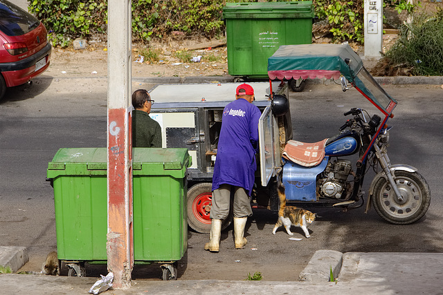 Poissonnier ambulant à Agadir.