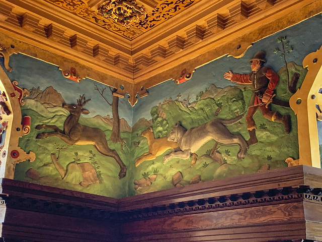 Kalmar castle interior, hunting scene 2