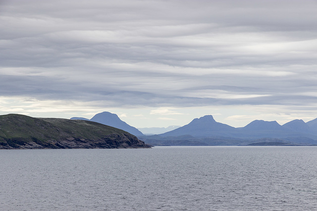 Assynt mountains from Raffin shore