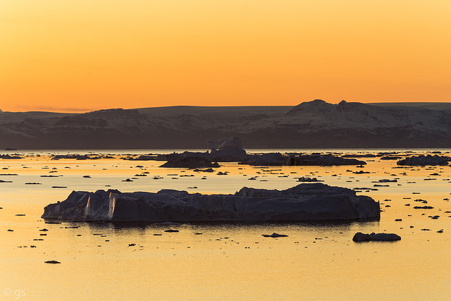 Sunset over Disko Island