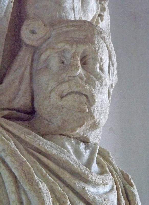 Detail of a High Relief with a German in the Museo Campi Flegrei, June 2013