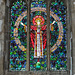 great dunmow church, essex, glass of 1906 by lewis f day made by walter pearse