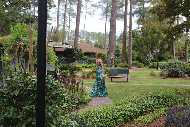 #2 )The Bouquet AND the Grandaughter.... Prom night  2022  (Photo made in the Guido Gardens )