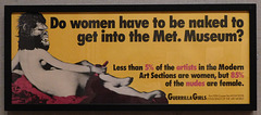 Do Women Have To Be Naked To Get Into the Met. Museum?by Guerrilla Girls in the Metropolitan Museum of Art, September 2021