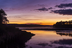 Sunset at the Confluence of the River Leven and the River Clyde Sunset at the Confluence of the River Leven and the River Clyde