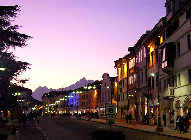 twilight in the main square