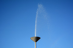 Bulgaria, Sapareva Banya, Spray of Erupting Geyser