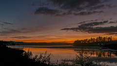 Sunset at the Confluence of the River Leven and the River Clyde Sunset at the Confluence of the River Leven and the River Clyde