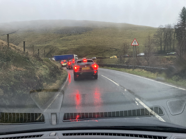 Traffic chaos at The Devil’s Elbow