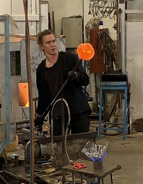 At the Kosta glassworks 1