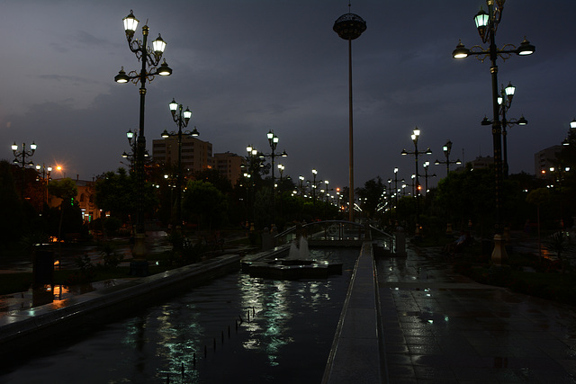 Ashgabat at Night, Green Avenue