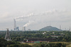 Blick auf die Silhouette von Scholven (Halde Rungenberg, Gelsenkirchen-Buer) / 18.08.2019