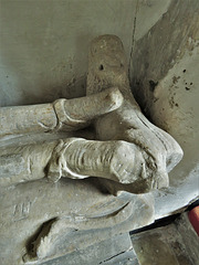 rampton church, cambs   (30) c14 effigy of knight , perhaps a de lisle tomb