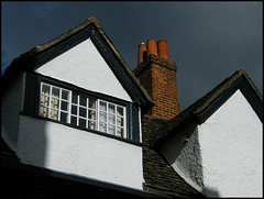 sunlight on an attic window