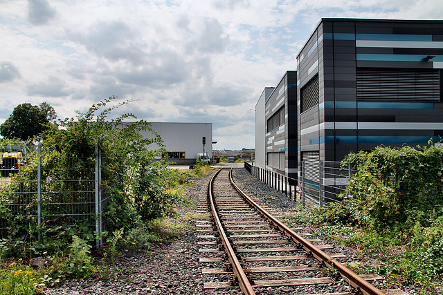 Hafenbahngleis am Pontwert (Duisburg-Ruhrort) / 22.07.2023