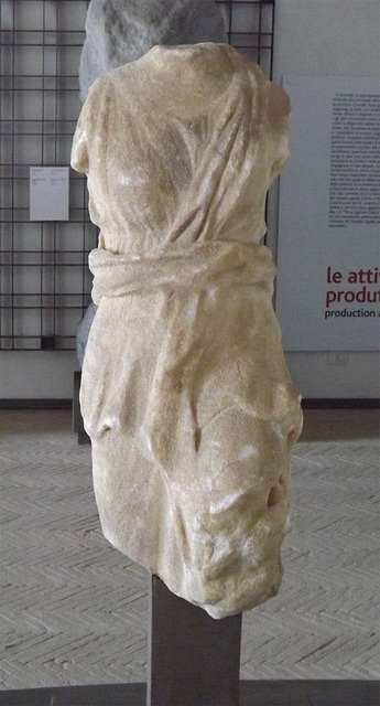 Torso of Artemis the Huntress from Pozzuoli in the Musei Campi Flegrei, June 2013