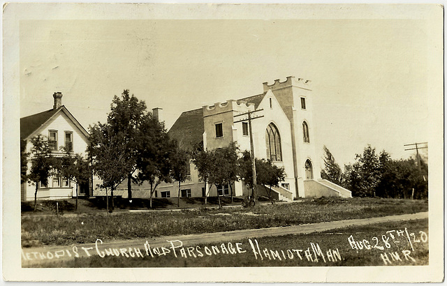 MN1059 HAMIOTA - METHODIST CHURCH AND PARSONAGE