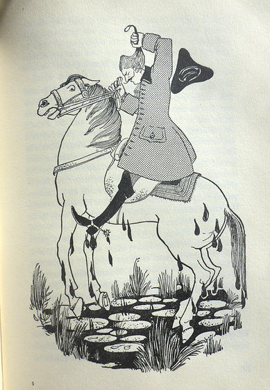 Münchhausen zieht sich und sein Pferd aus dem Sumpf